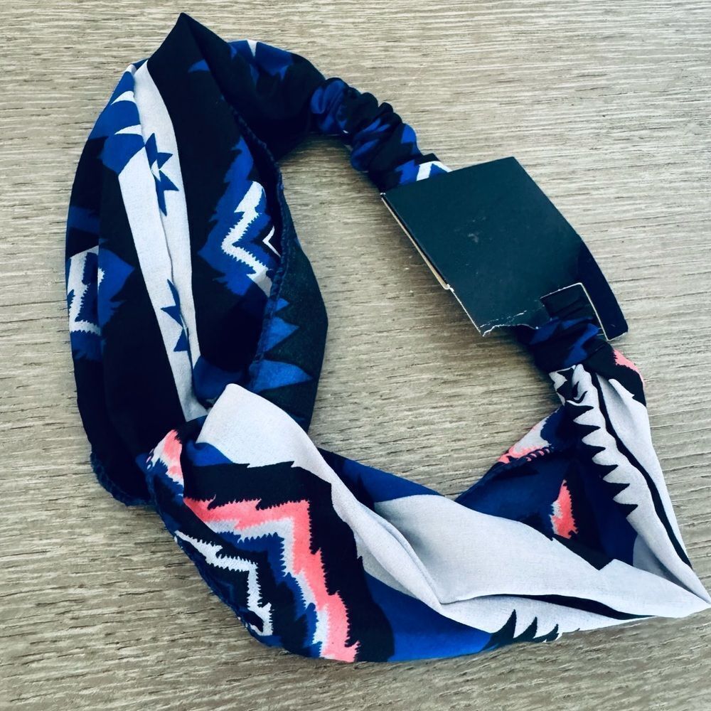 Headband Boho Print Aztec Tribal Hair Wrap Accessory